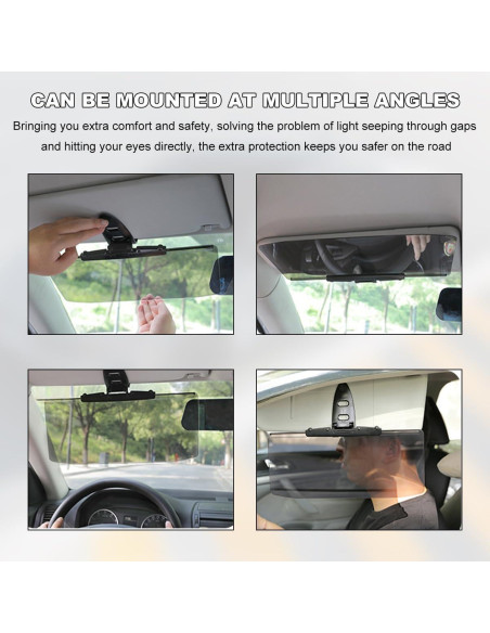 Visera Solar Wevdn para Coche 32 cm Antirreflejo UV Ajustable
