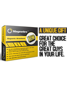 Pulsera Magnética Magnelex Amarilla - 9 Imánes, 28.4 cm 2