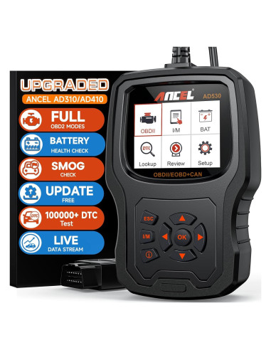 ANCEL AD530 Lector de Códigos OBD2 y Probador de Batería