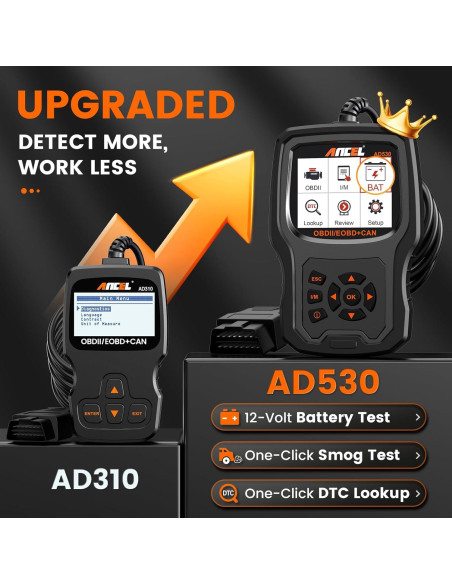 ANCEL AD530 Lector de Códigos OBD2 y Probador de Batería