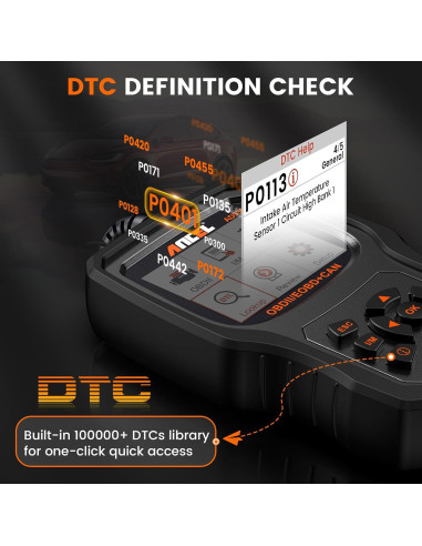 ANCEL AD530 Lector de Códigos OBD2 y Probador de Batería