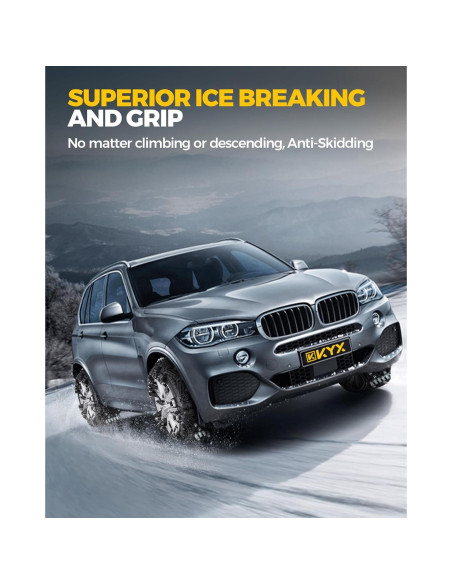 Cadenas de Nieve KYX para Neumáticos 22-28 cm - 6 Piezas