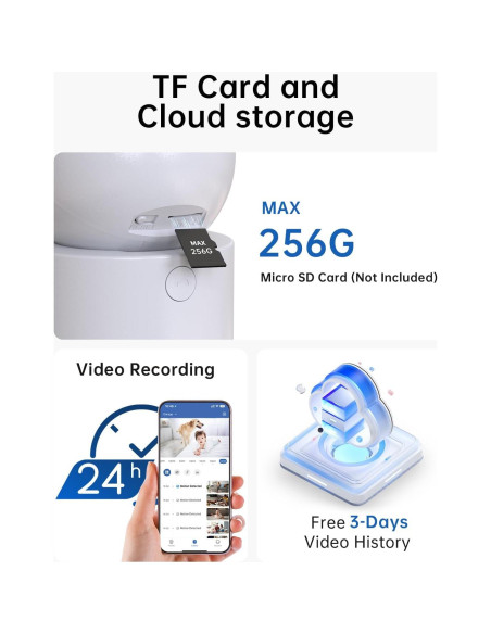 Cámara de Seguridad 2K Mysight con Pan/Tilt y AI Cámara de Seguridad 2K Mysight con Pan/Tilt y AI