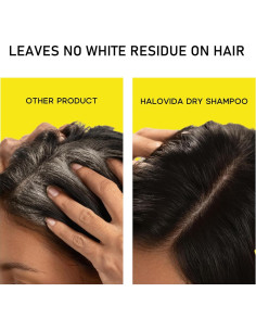 Champú Seco HALOVIDA 60 ml para Mujeres - Sin Residuo Blanco 2