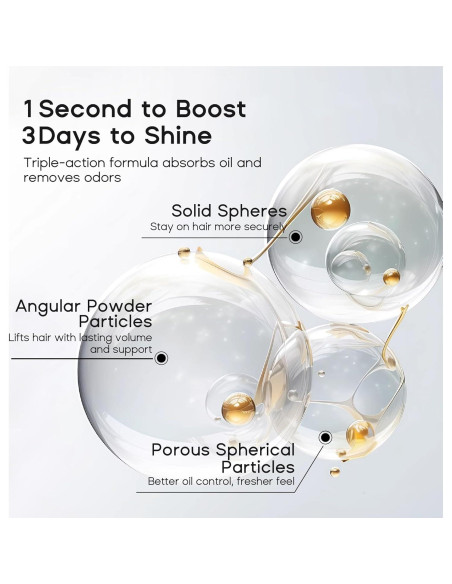 Champú Seco HALOVIDA 60 ml para Mujeres - Sin Residuo Blanco