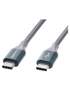 Cable de carga rápida USB-C 2.0 Amazon Basics 3.05m gris