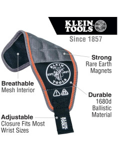 Pulsera Magnética Klein Tools 55895 con Malla Transpirable 2