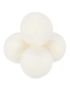 Bolas de Secadora de Lana uxcell - 4 Pcs, 3 cm, Blanco