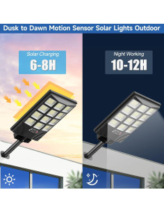 Luces Solares Exteriores TFKK con Sensor de Movimiento 6500K 2