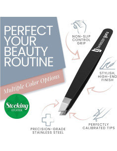 Pinzas de Precisión Tweezer Guru Rosa Inclinadas 1 Cuenta 2