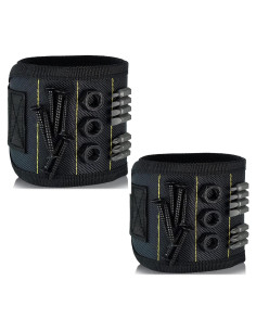 Pulsera Magnética FUPUAII para Herramientas, 15 Imánes, Ajustable