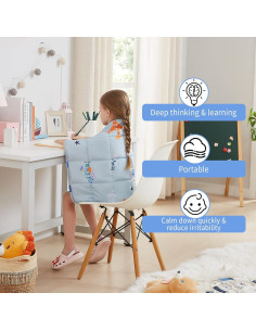 Manta con Peso HOSUKKO 0.91 kg Azul 48x53 cm Microfibra 2