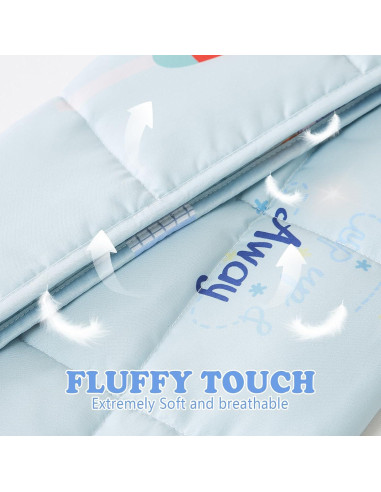 Manta con Peso HOSUKKO 0.91 kg Azul 48x53 cm Microfibra