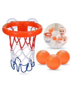 Aro de Baloncesto para Baño KSABVAIA con 3 Pelotas - 14x17.8 cm