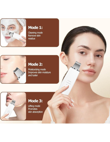 Espátula Facial Limpiadora Sawjay - 3 Modos para Piel Radiante