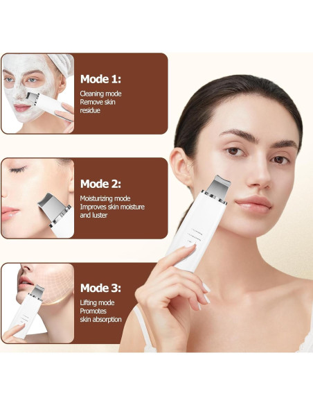 Espátula Facial Limpiadora Sawjay - 3 Modos para Piel Radiante