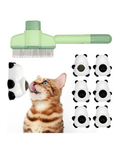 6 Pelotas de Hierba Gatera BluGun + Peine para Gato