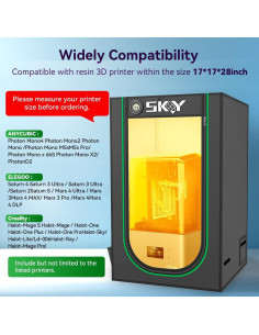 Cubierta de Impresora 3D Skouphy con Ventilación y Luz LED 2