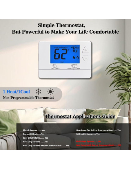 Termostato Digital No Programable Riseem S3001 Azul 24V