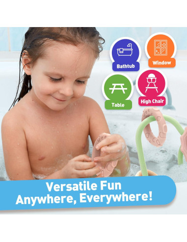 Juguete Sensorial para Bebés con Ventosa Ascnduup - Silicona y Madera