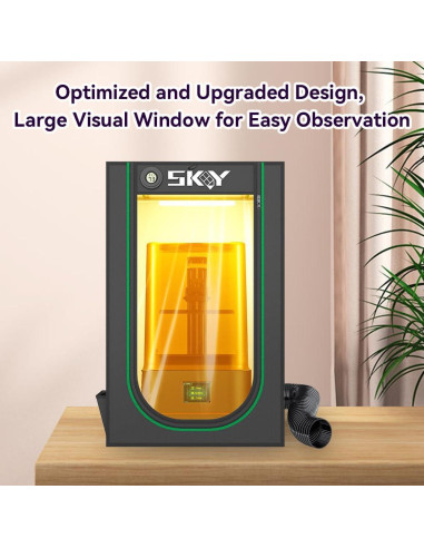 Cubierta de Impresora 3D Skouphy con Ventilación y Luz LED