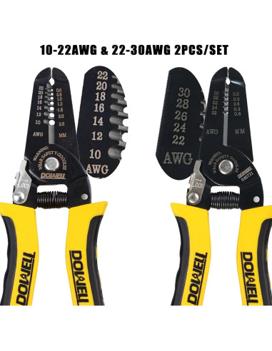DOWELL Herramienta Desforradora de Cables 10-22AWG y 22-30AWG