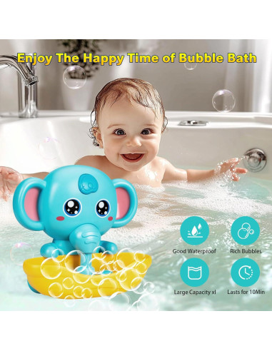 Juguete de Baño Elefante CAHILON con Burbujas y Música