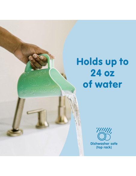 Taza de Enjuague Dino-Pour Dr. Brown 710 ml Sin Lagrimas