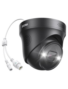Cámara de Seguridad ZOSI 4K PoE Domo 8MP con Audio Bidireccional