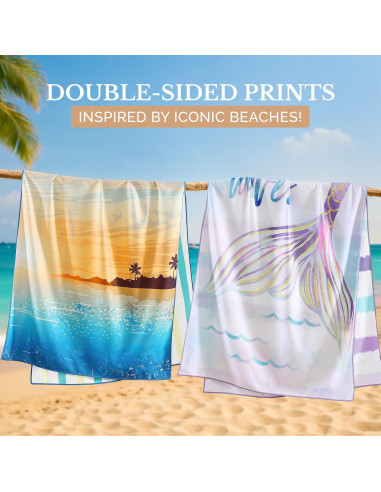 Toalla de Playa Casa Platino 2 Paquete Microfibra 180x80 cm