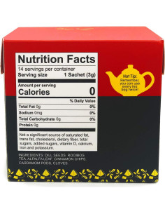 Té de Lactancia Sra. Patel Chai Sin Cafeína 14 Bolsitas 2