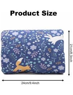 Almohada de brazo para lactancia POVENK azul algodón suave 2