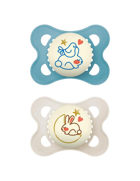 Chupetes MAM Brillan en la Oscuridad 0-6 Meses Silicona BPA