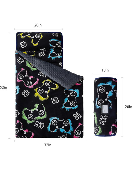 Esteras de Siesta MORAIS para Niños con Almohada y Manta 132x51cm