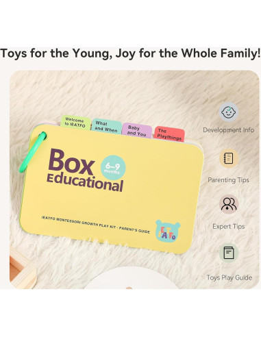 Juguetes Montessori IEATFO 7 en 1 para Bebés 6-9 Meses