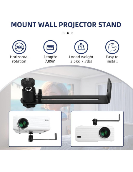 Soporte de Pared para Proyector WatchingFreely Ajustable 360
