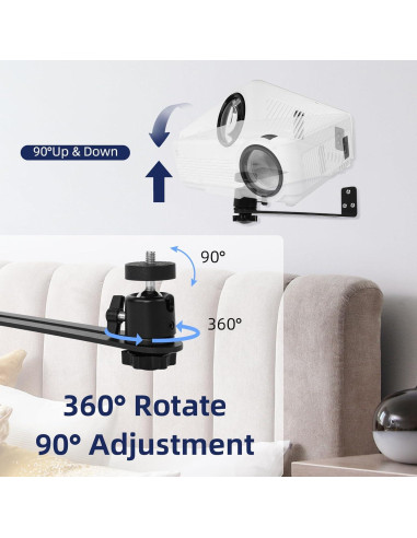 Soporte de Pared para Proyector WatchingFreely Ajustable 360