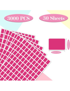 Etiquetas adhesivas rectangulares Starboling 3000 PCS 19x13 mm 2