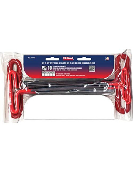Juego de 10 Llaves Allen T EKLIND con agarre acolchado