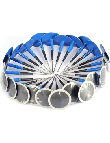 24 Parches de Reparación de Neumáticos Aramox 36x4mm