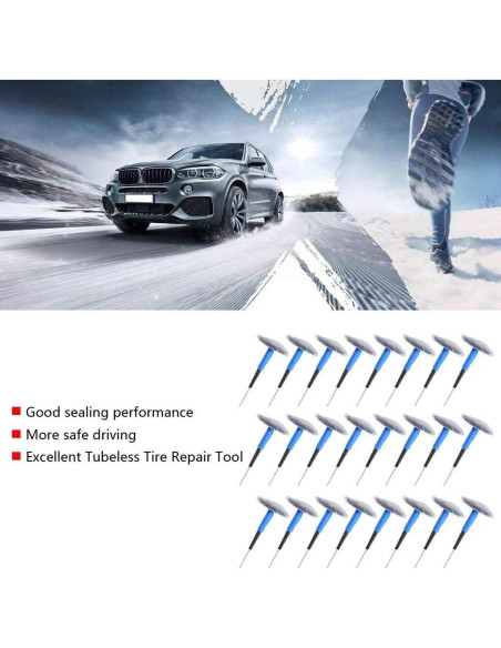 24 Parches de Reparación de Neumáticos Aramox 36x4mm