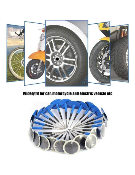 24 Parches de Reparación de Neumáticos Aramox 36x4mm