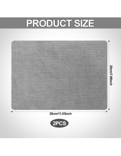 Parches de Reparación de Lino Autoadhesivos 28x20 cm - 2 Pcs 2