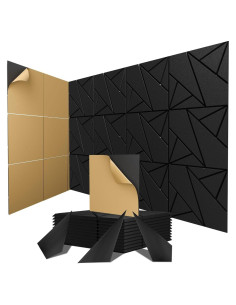 Paquete de 8 Paneles Acústicos Autoadhesivos Xpneuma 30x30 cm