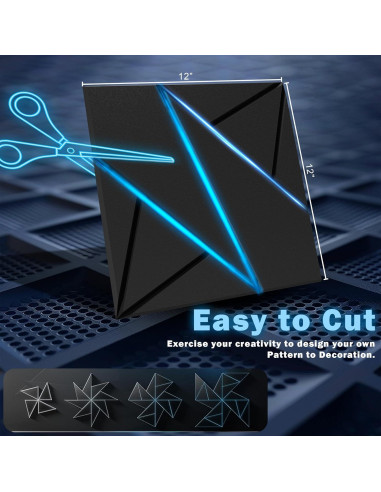 Paquete de 8 Paneles Acústicos Autoadhesivos Xpneuma 30x30 cm