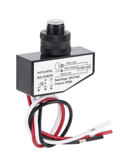 Interruptor Fotoeléctrico AUNMAS para Iluminación Exterior