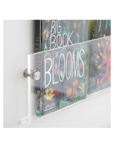 Soportes de Revistas Acrílico ROYALITA 17" x 4 Unidades