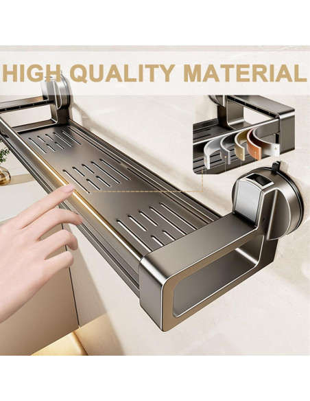 Caddy de Ducha ONXE con Ventosa 40.64 cm, Organizador sin Perforación Caddy de Ducha ONXE con Ventosa 40.64 cm, Organizador sin Perforación