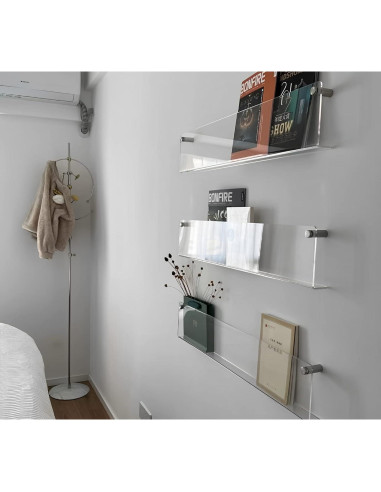 Soportes de Revistas Acrílico ROYALITA 17" x 4 Unidades