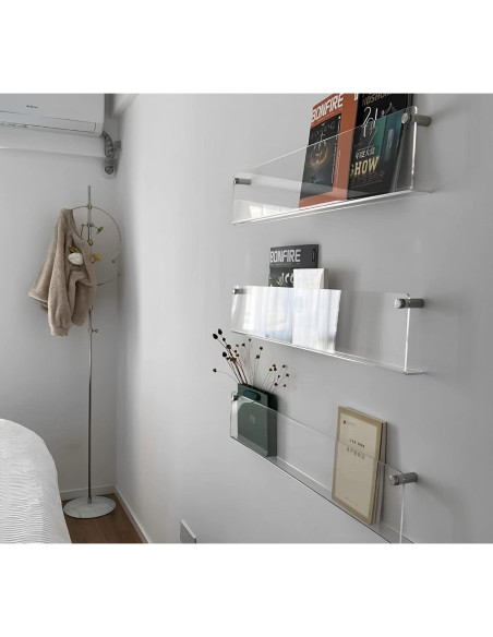 Soportes de Revistas Acrílico ROYALITA 17" x 4 Unidades